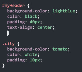 Picture of CSS code